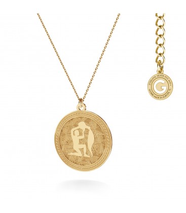 AQUARIUS zodiac sign necklace silver 925
