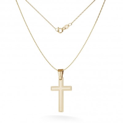SIMPLY CRUCIFIX WITH CHAIN 585 14K, MODEL 27
