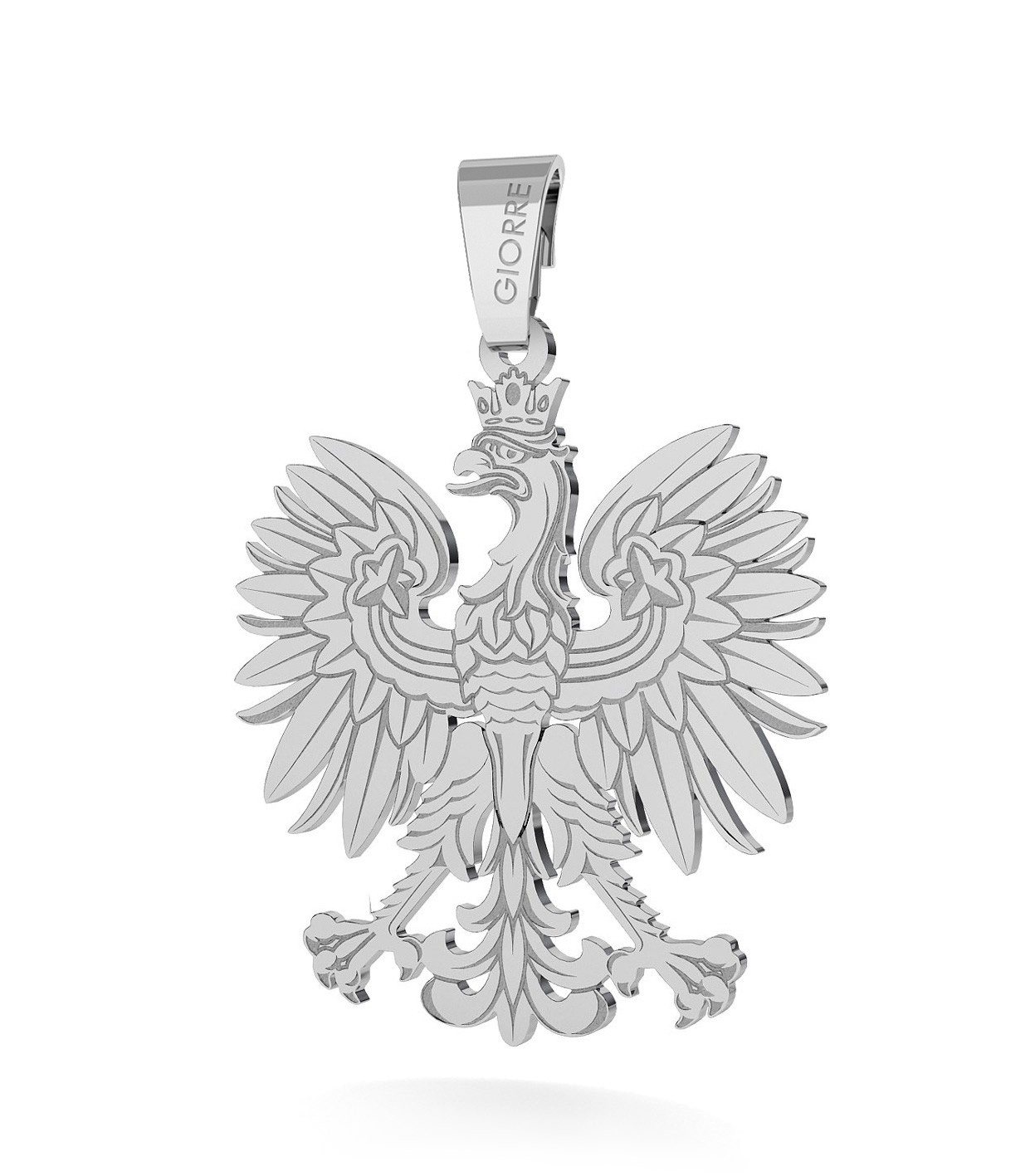 Silver charms pendant beads - eagle, patriot