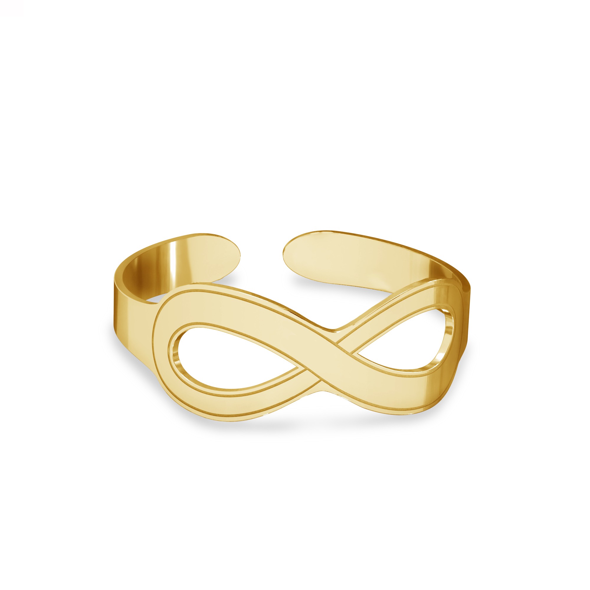 Knuckle ring with infinity sign, sterling silver 925
