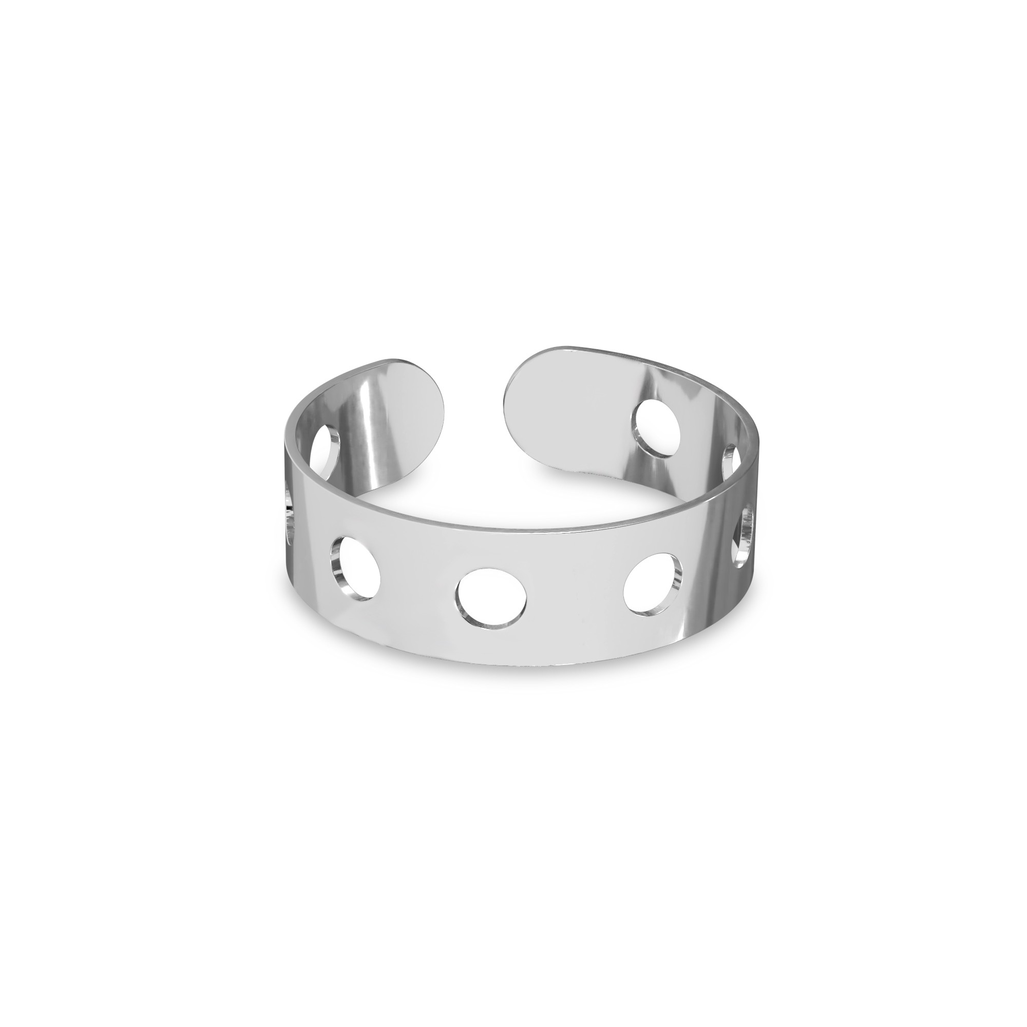Knuckle ring with wheels, sterling silver 925