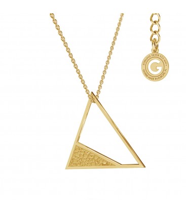 Naszyjnik figura geometryczna trójkąt, srebro 925
