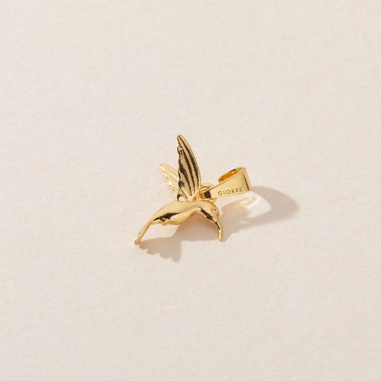 CHARM 20, HUMMING-BIRD, SILVER 925, RHODIUM OR GOLD PLATED