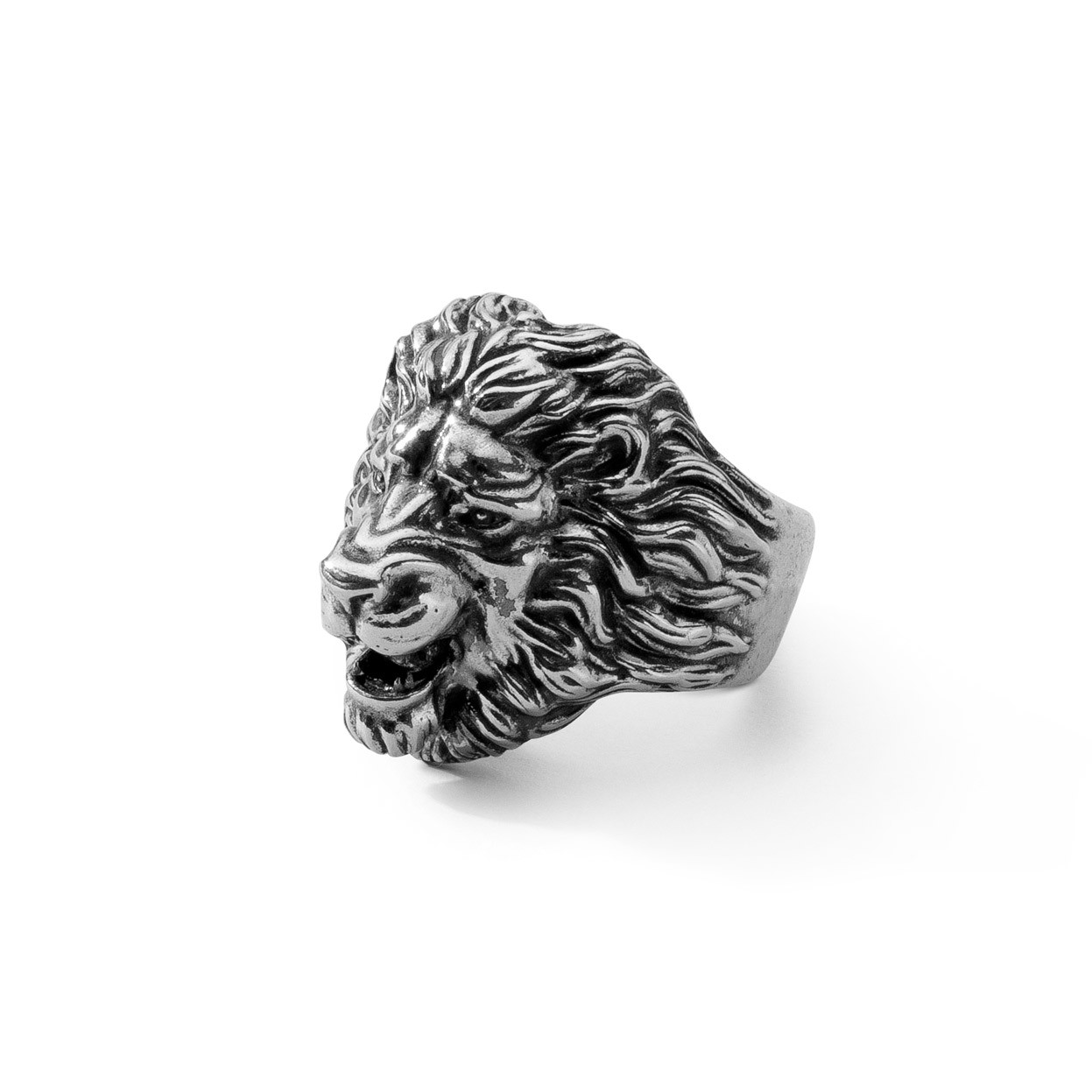 Lion signet, sterling silver 925