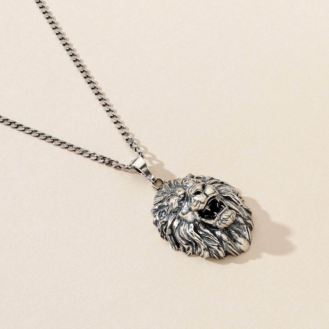 Lion necklace, silver 925