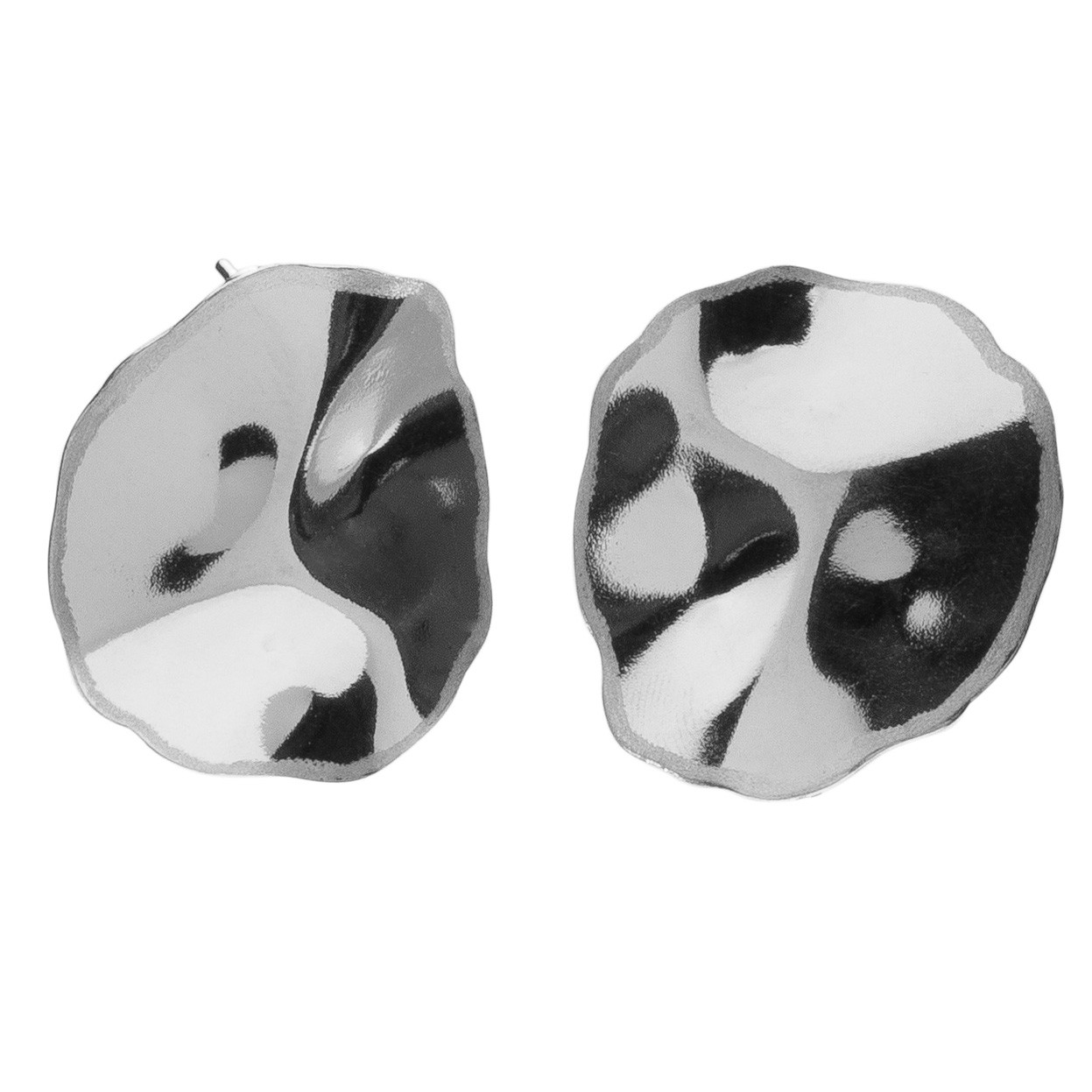 Wavy earrings sterling silver 925