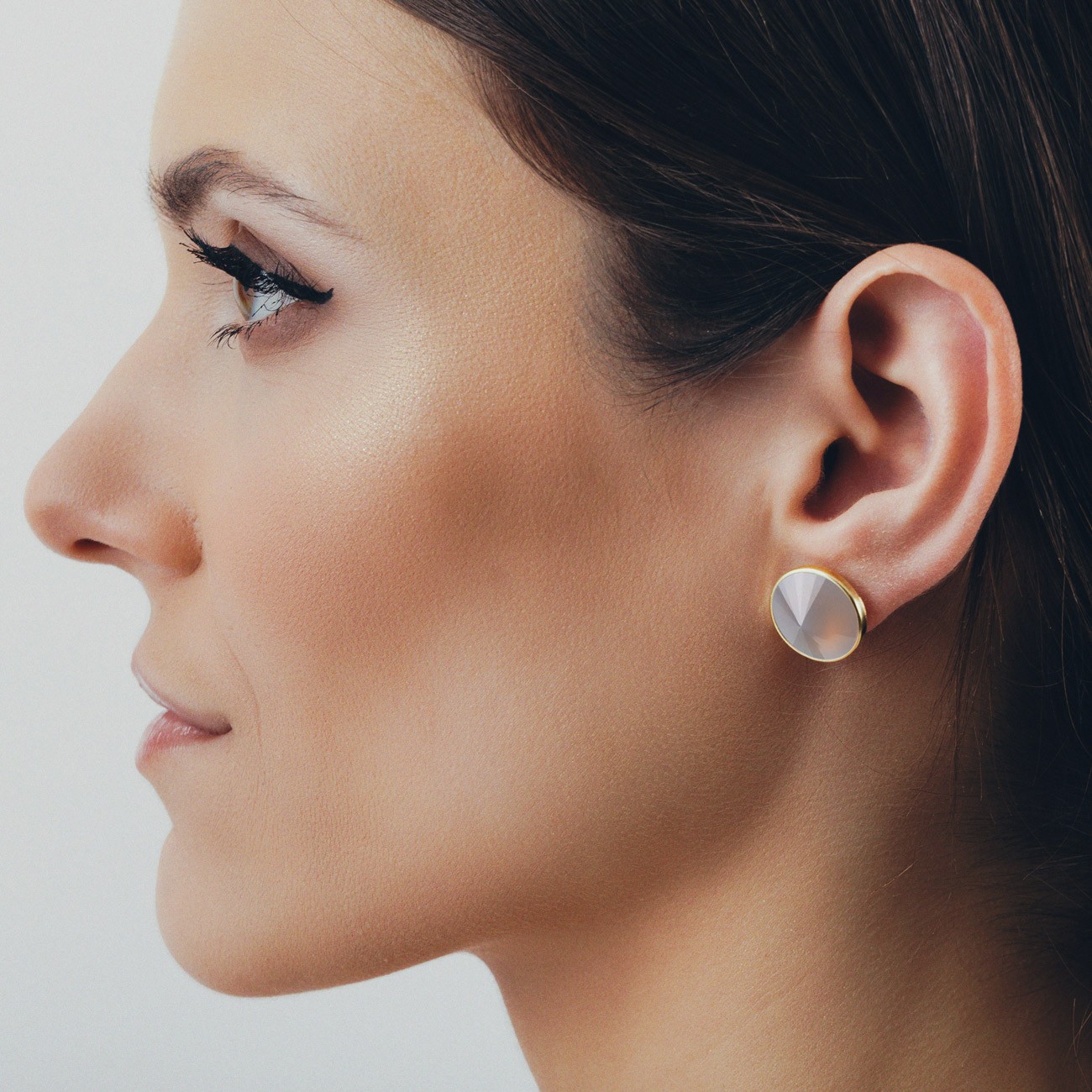 Ohrringe mit natur stein, silber 925