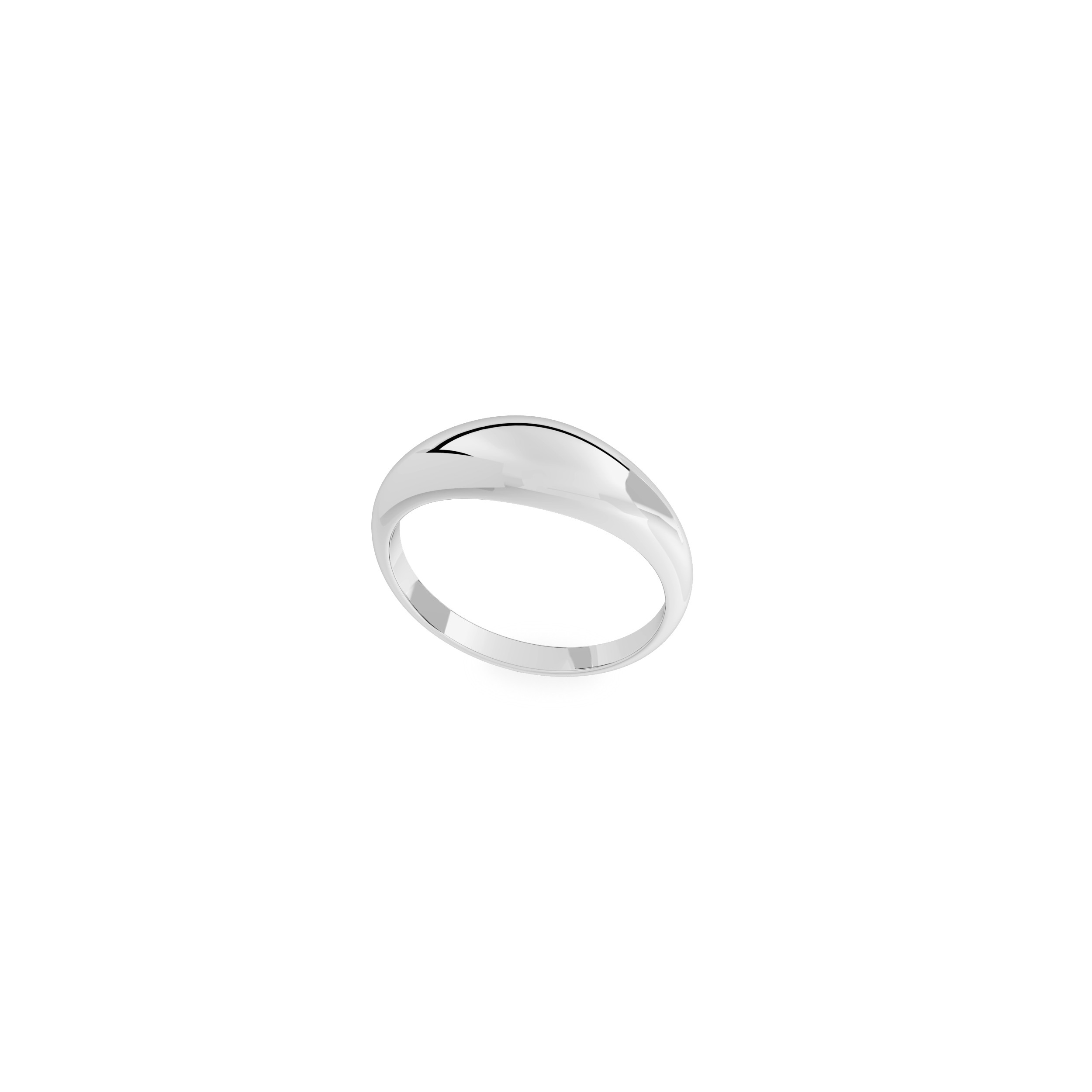 Oval ring, sterling silver 925