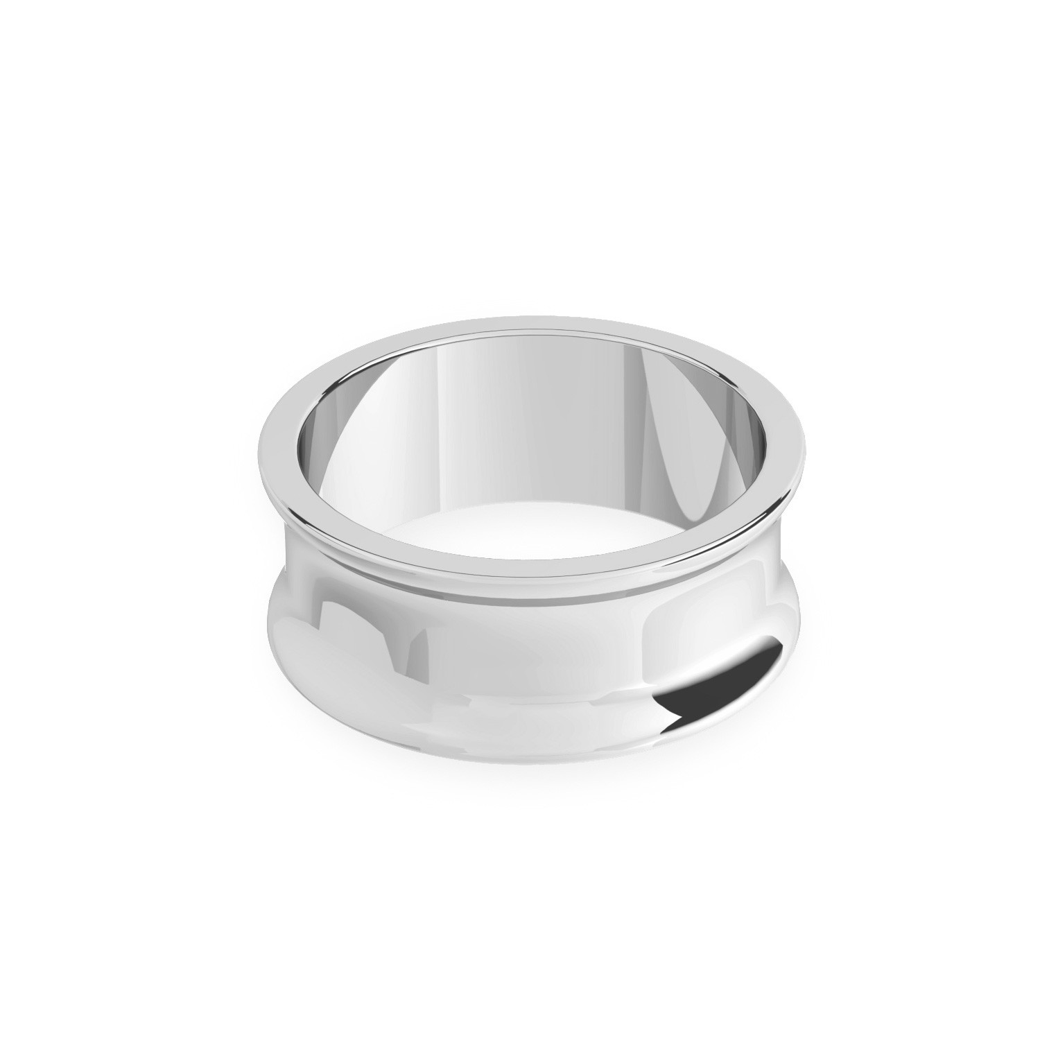Oval ring, sterling silver 925