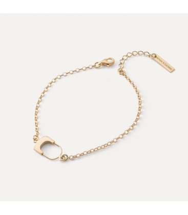 Barcelet with padlock, sterling silver 925, XENIA x GIORRE