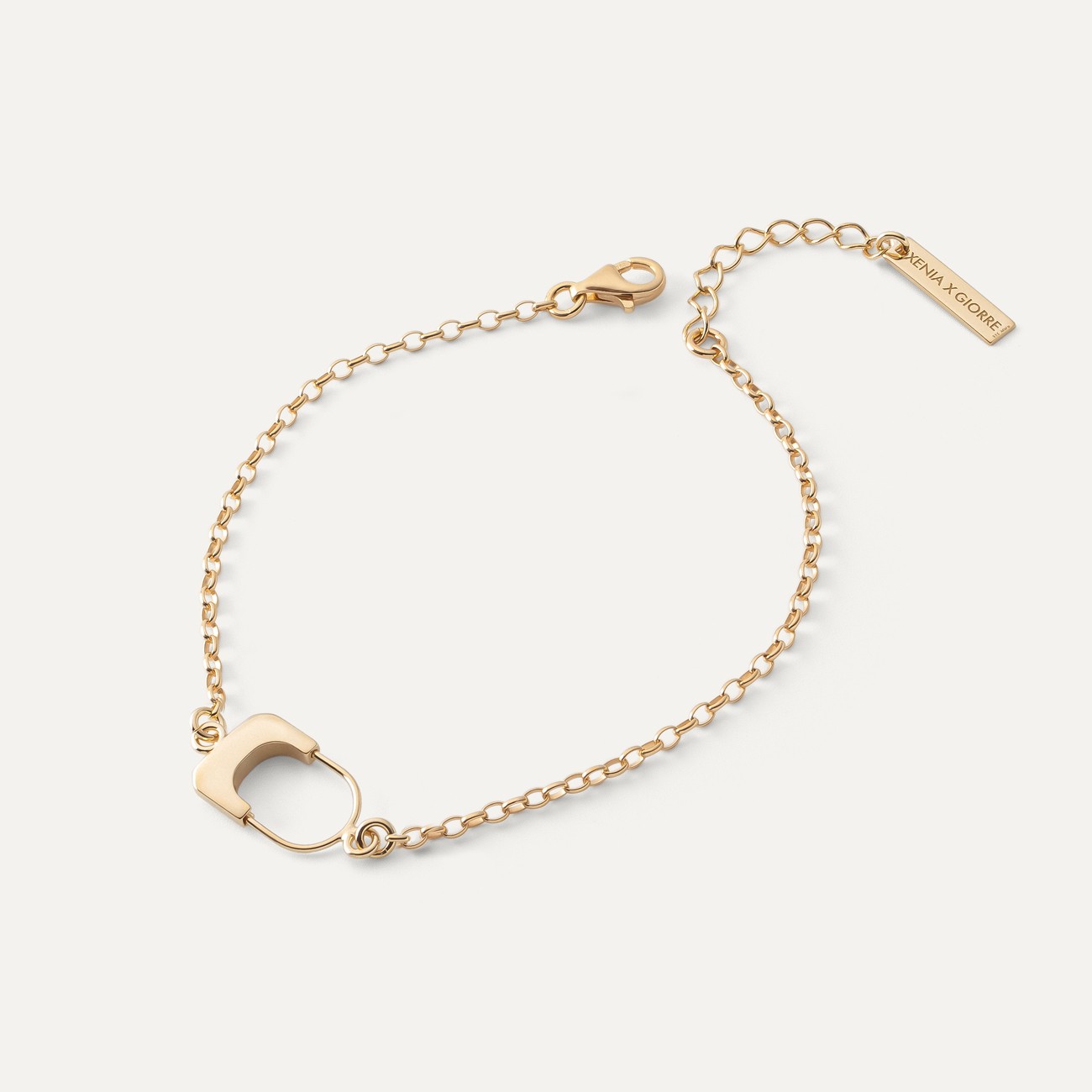 Necklace with padlock, sterling silver 925, XENIA x GIORRE