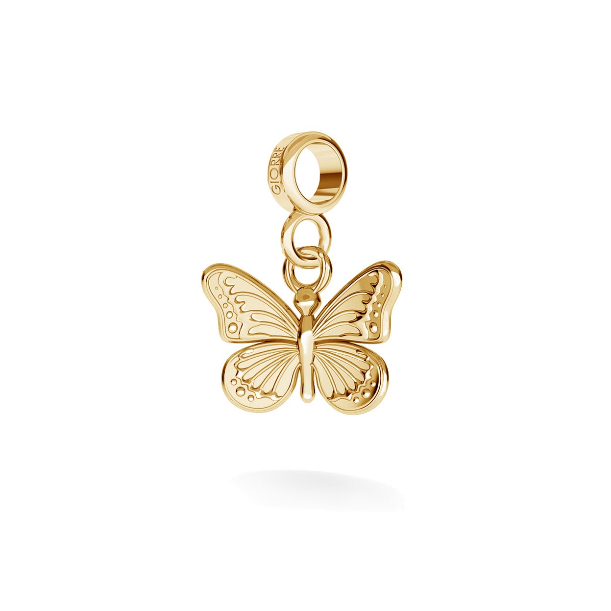 CHARM 86, BUTTERFLY, SILVER 925,  RHODIUM OR GOLD PLATED