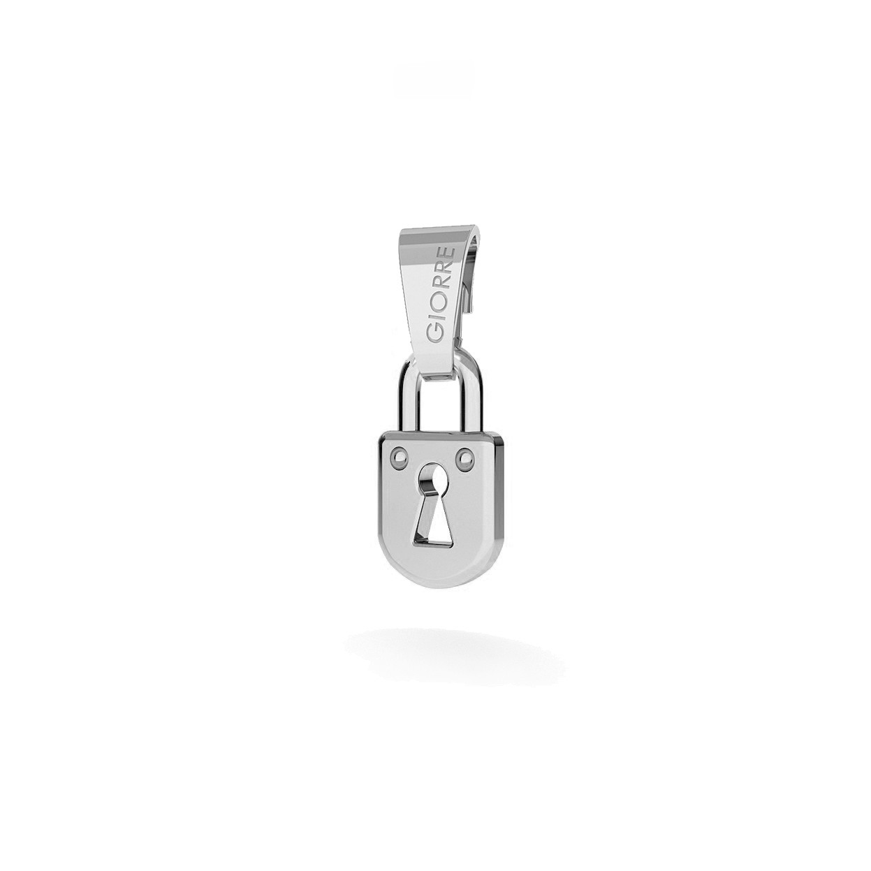 CHARM 89, PADLOCK, SILVER 925, RHODIUM OR GOLD PLATED