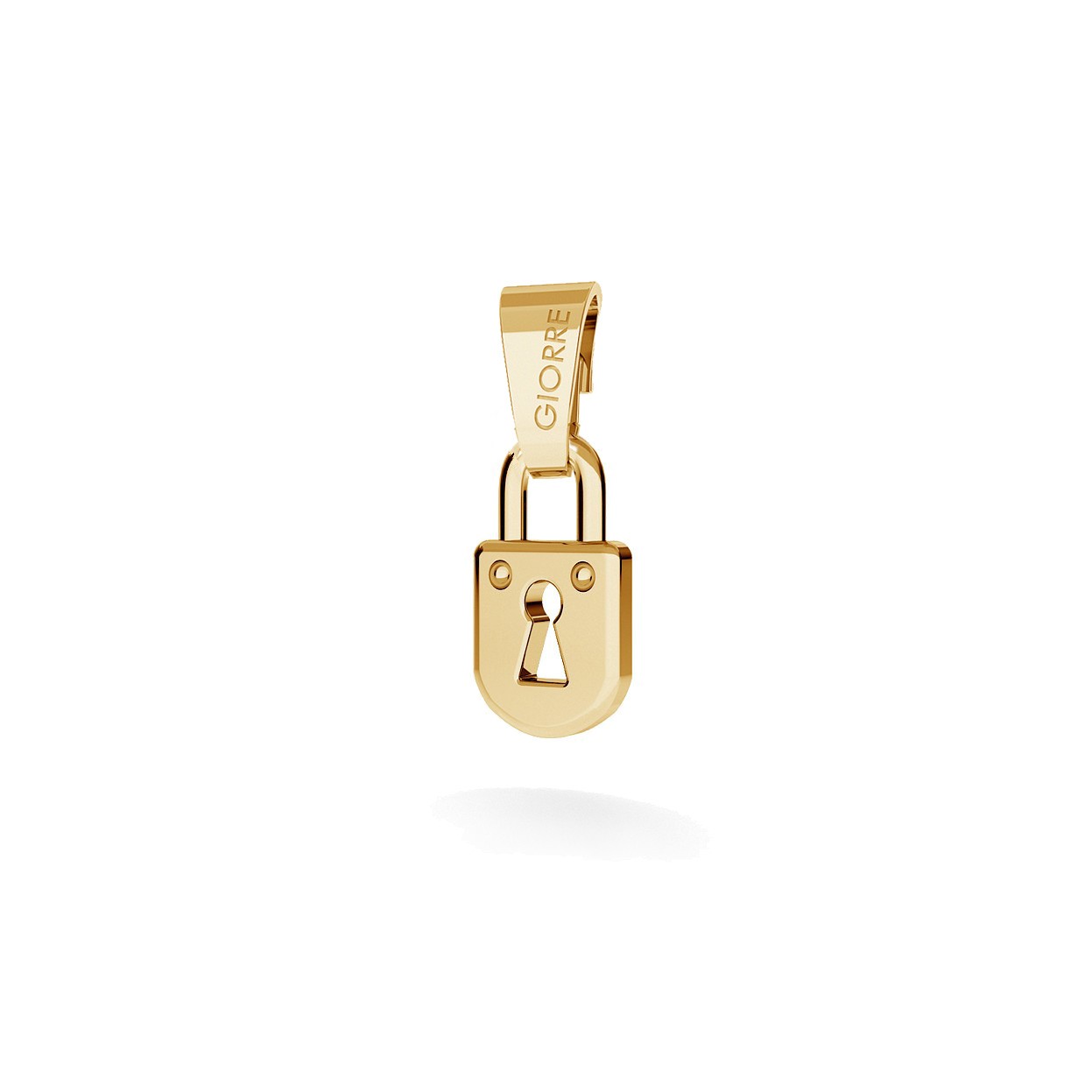 CHARM 89, PADLOCK, SILVER 925,  RHODIUM OR GOLD PLATED