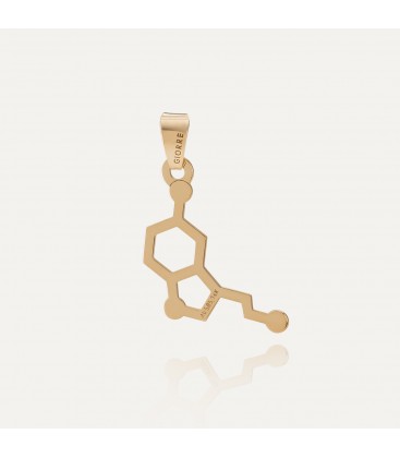 Serotonine gold pendant
