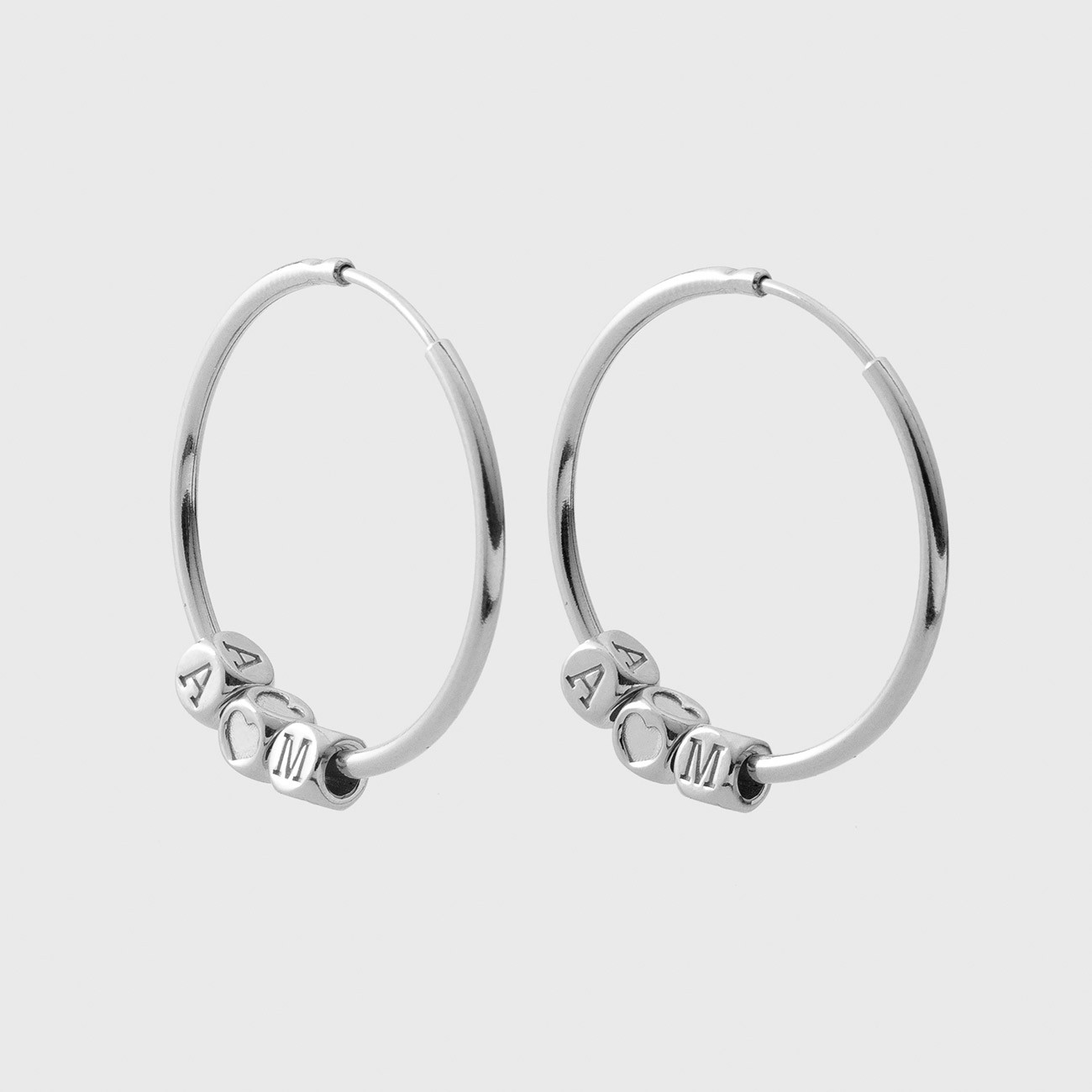 Star earrings, sterling silver 925