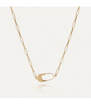 Necklace with padlock - XENIA x GIORRE, silver 925