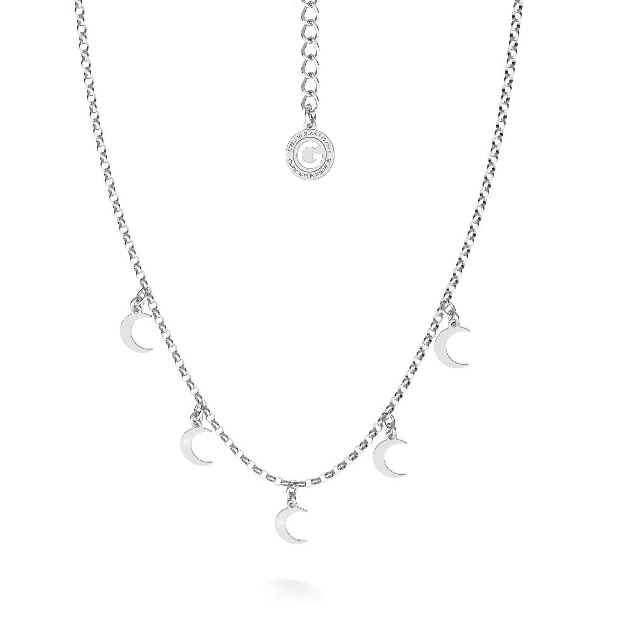 Silver small stars necklace T°ra'vel'' , silver 925