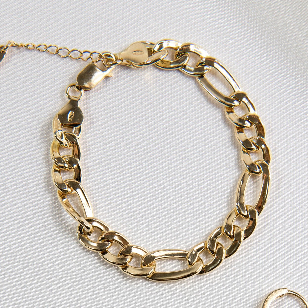 Figaro chain bracelet T°ra'vel'' , Silver 925
