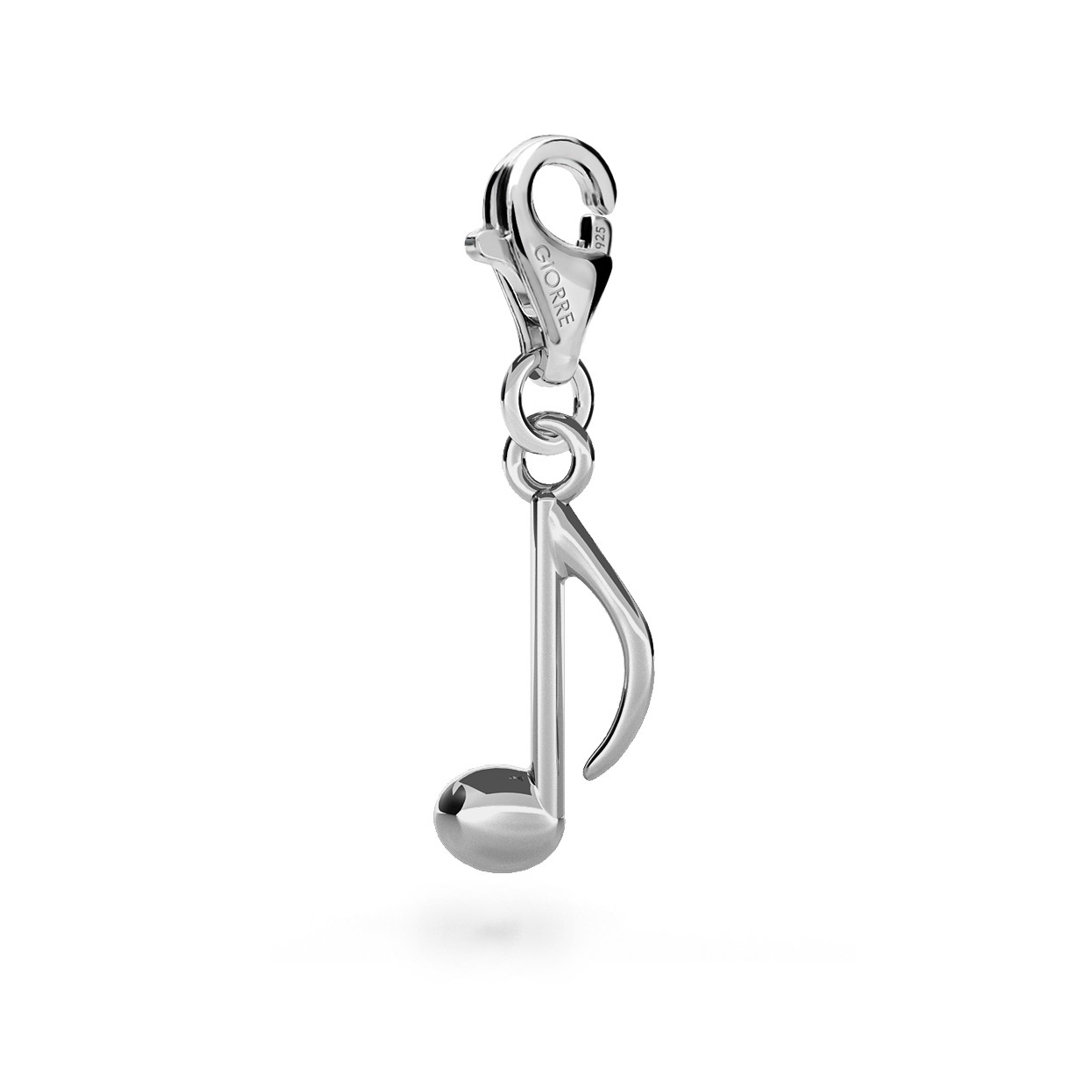 CHARM 23, NOTE, SILVER 925, RHODIUM OR GOLD PLATED