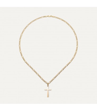 Figaro chain with a cross, sterling silver 925
