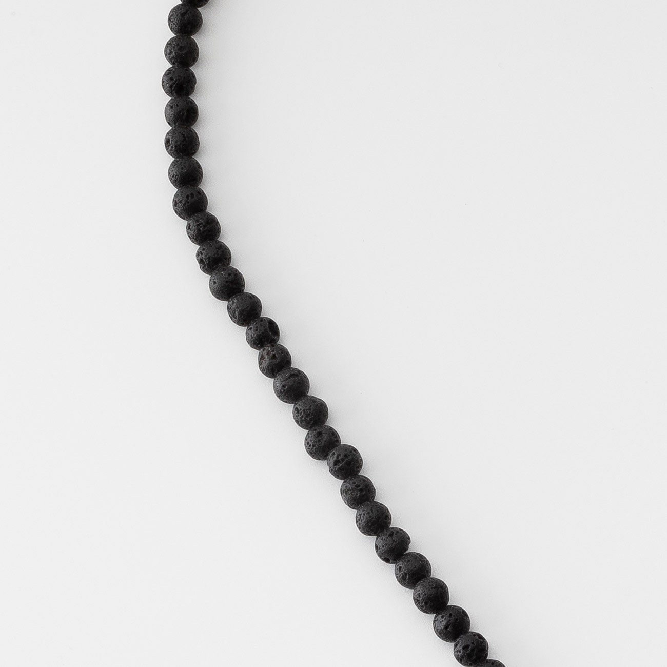 Men's volcanic lava crucifix necklace