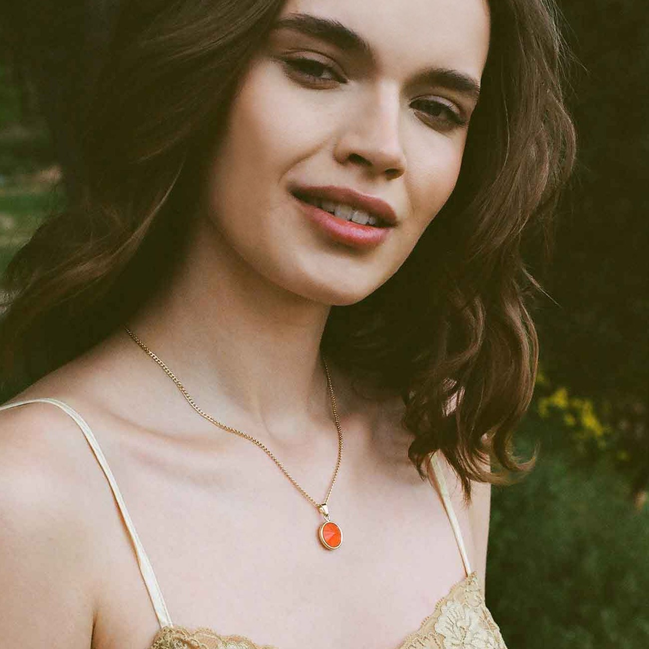 Halskette mit natursteine sterlingsilber 925