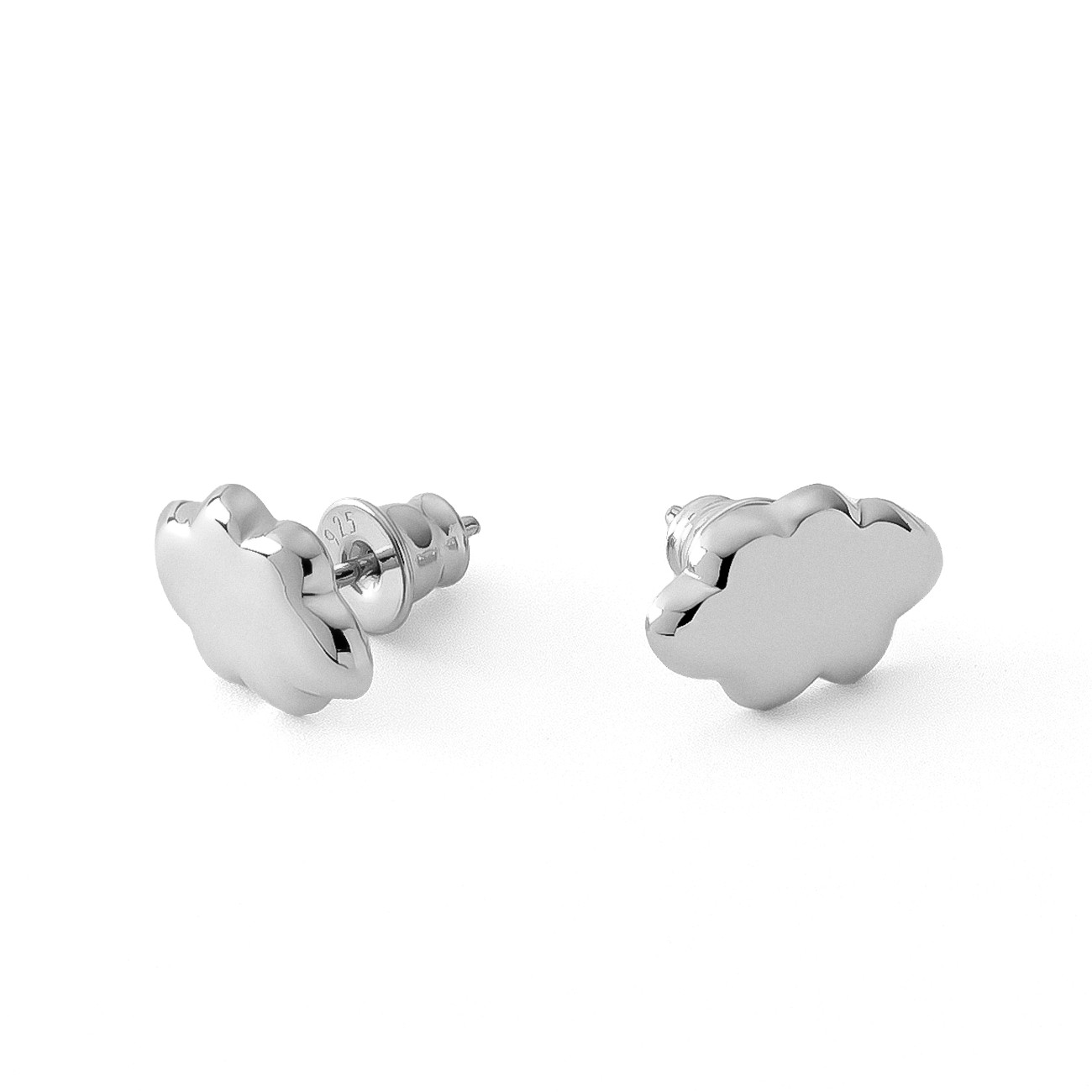 Silver cloud earrings, AUGUSTYNKA x GIORRE