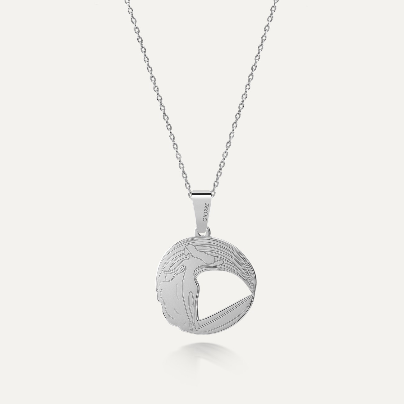 Silver surfer necklace, AUGUSTYNKA x GIORRE