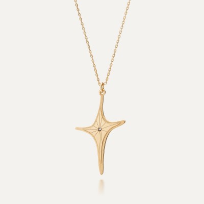 Silver necklace with star pendant, AUGUSTYNKA x GIORRE