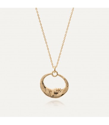 Moon necklace, sterling silver 925