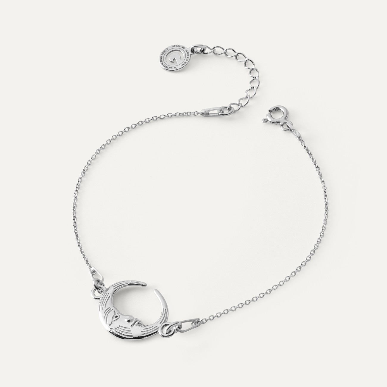 Silver moon bracelet, AUGUSTYNKA x GIORRE