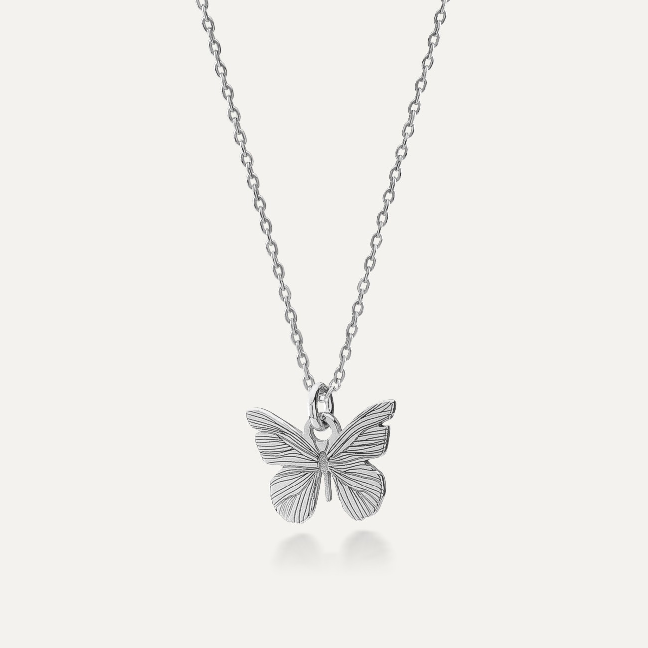 Silberne Schmetterlingskette