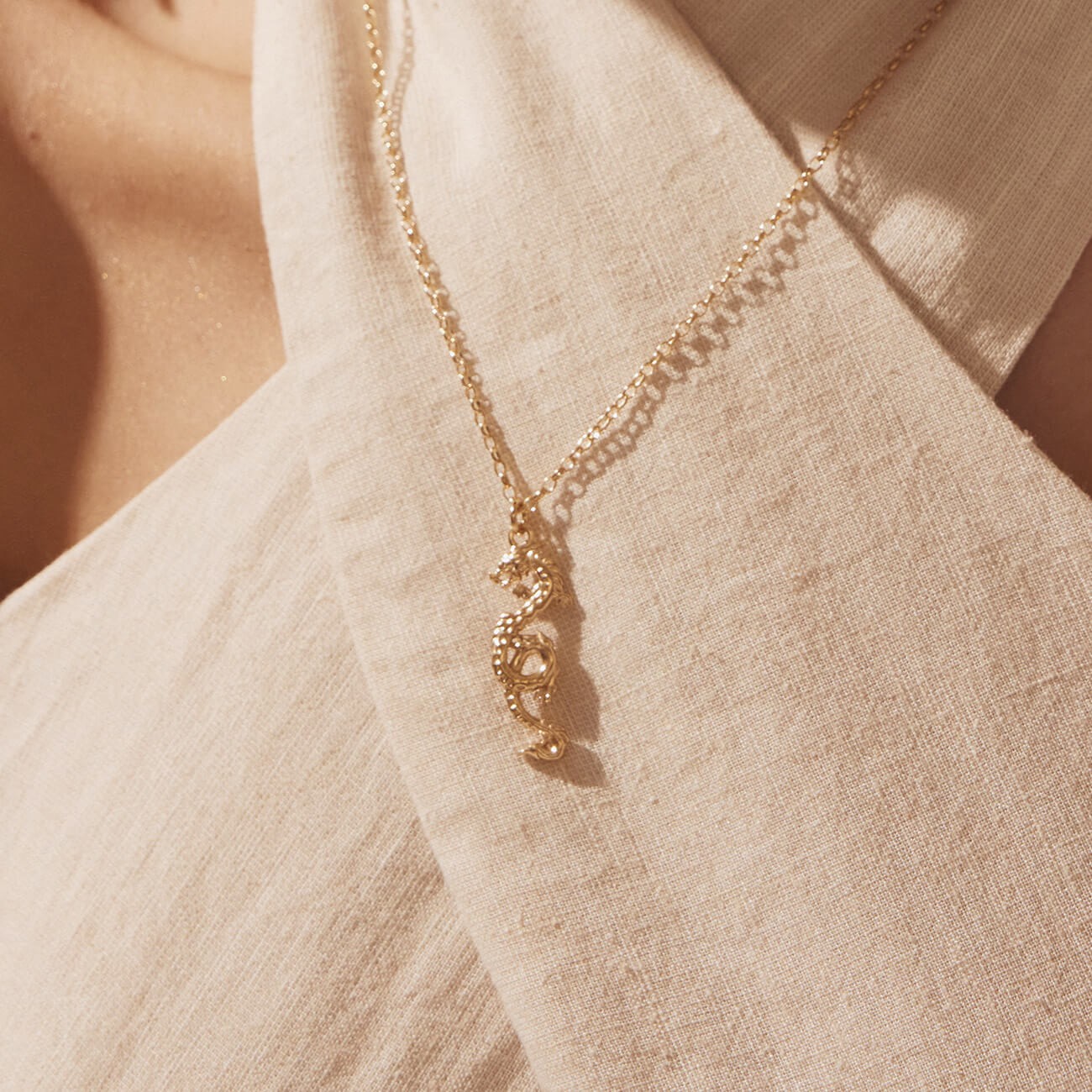 Silver dragon necklace, AUGUSTYNKA x GIORRE