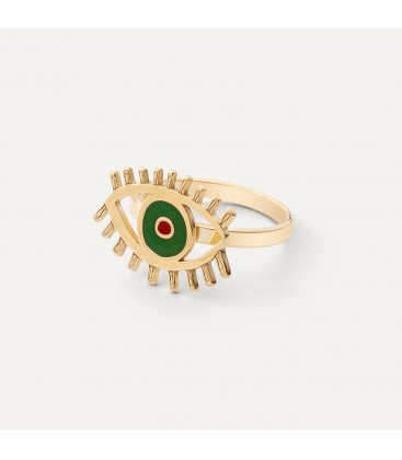 Silberner Dritte-Auge-Chakra-Ring