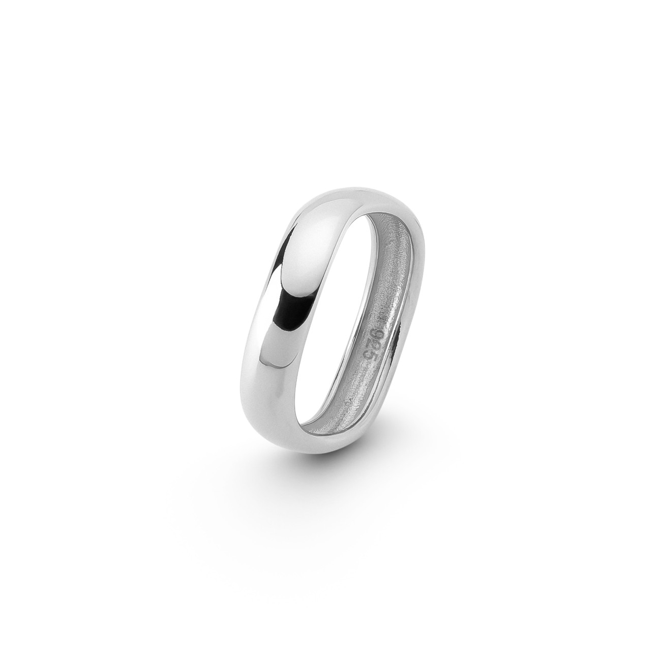 Silver wave ring, sterling silver 925