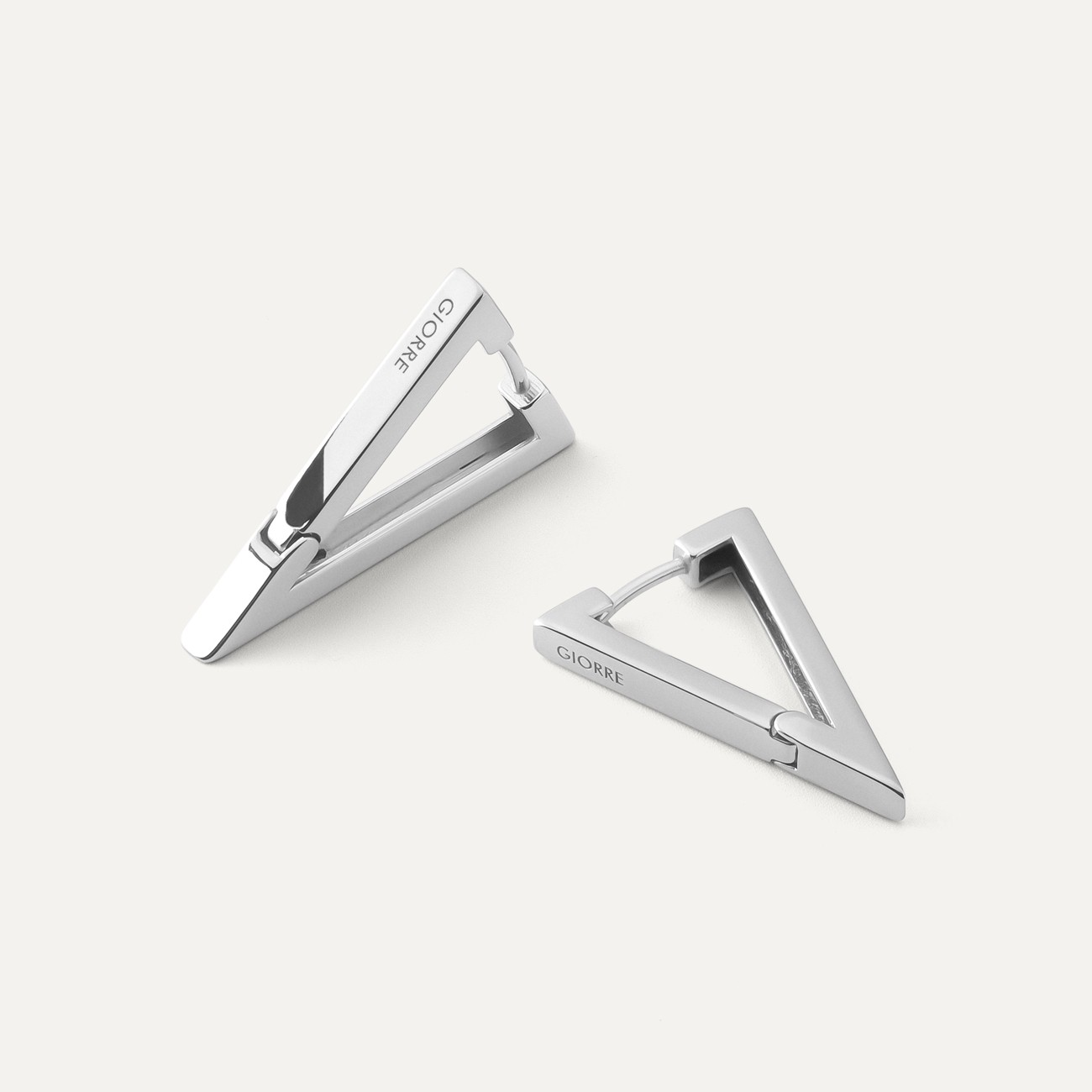 Geometrische Dreiecke Ohrringe, silber 925