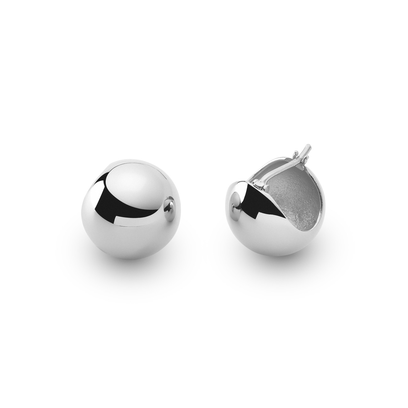 Ball earring, sterling silver 925