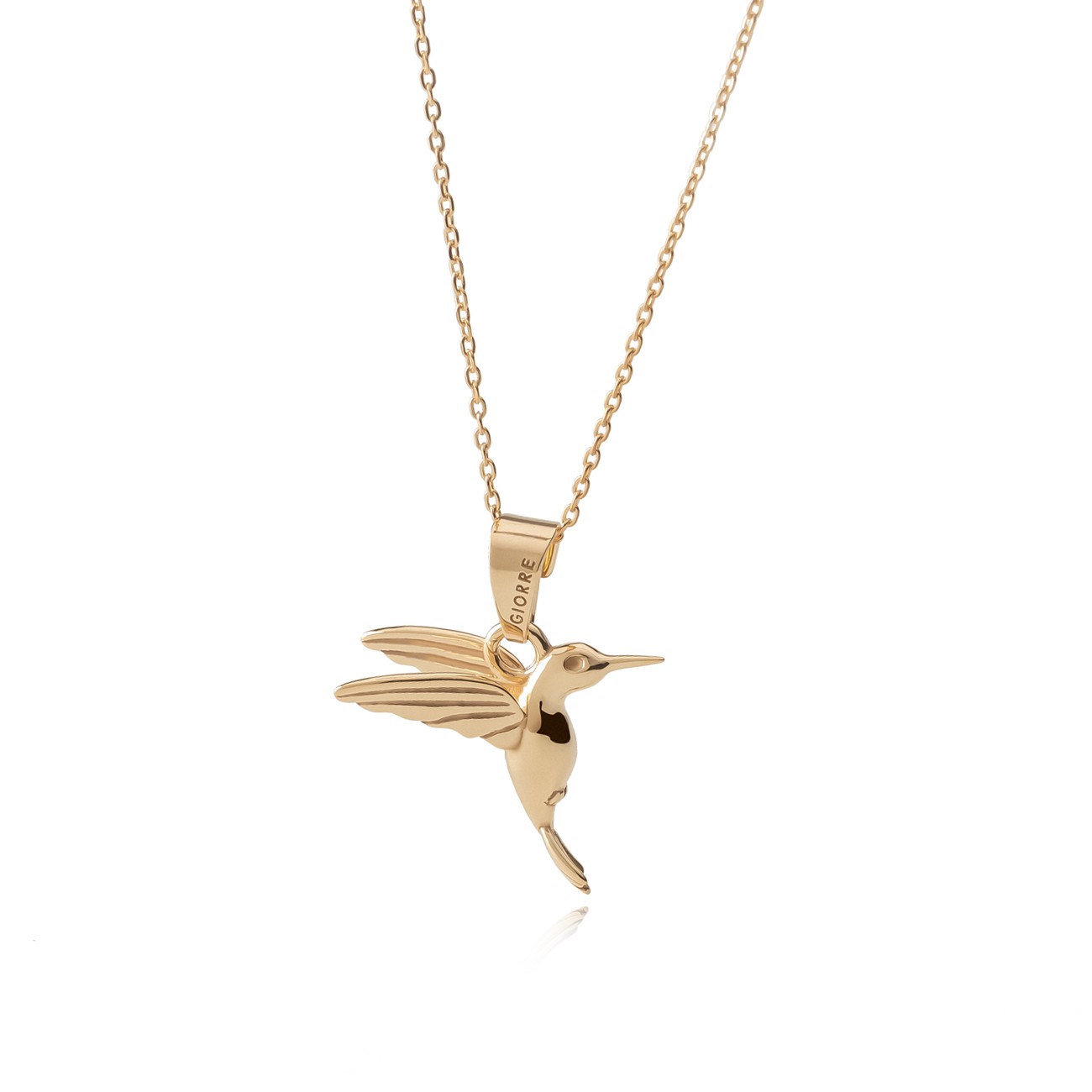 Gold Kolibri Halskette, gold 14K