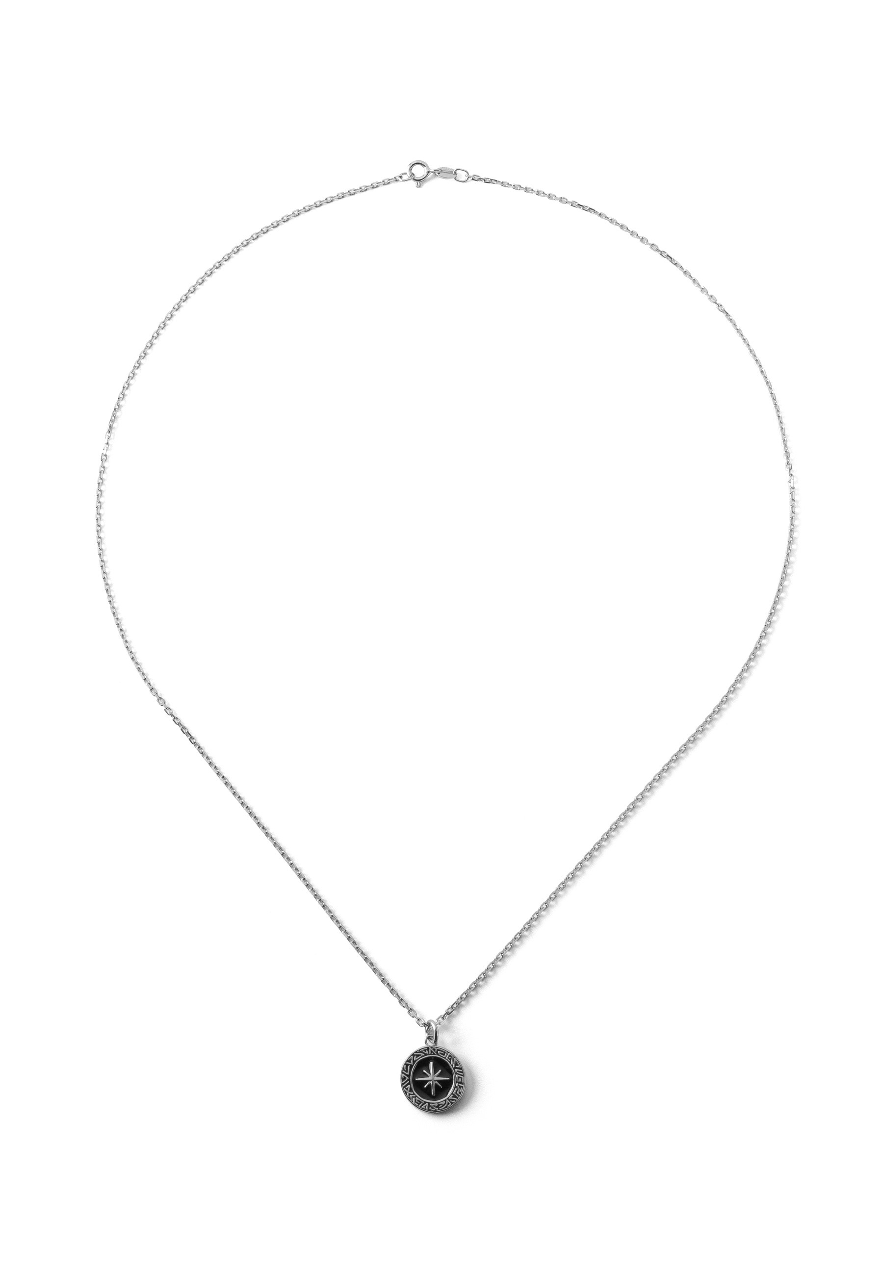 Zarte Kompass-Halskette, sterling silber 925