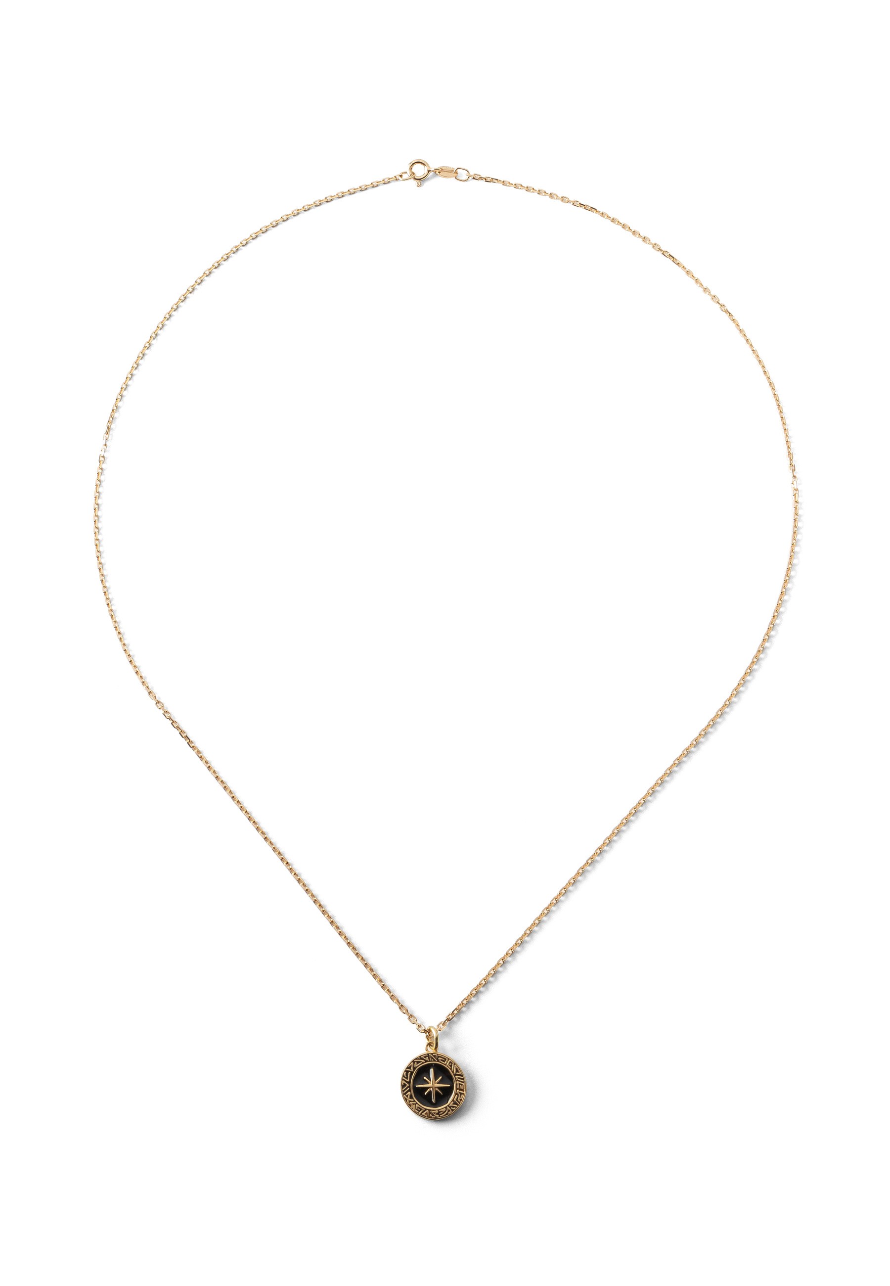 Zarte Kompass-Halskette, sterling silber 925