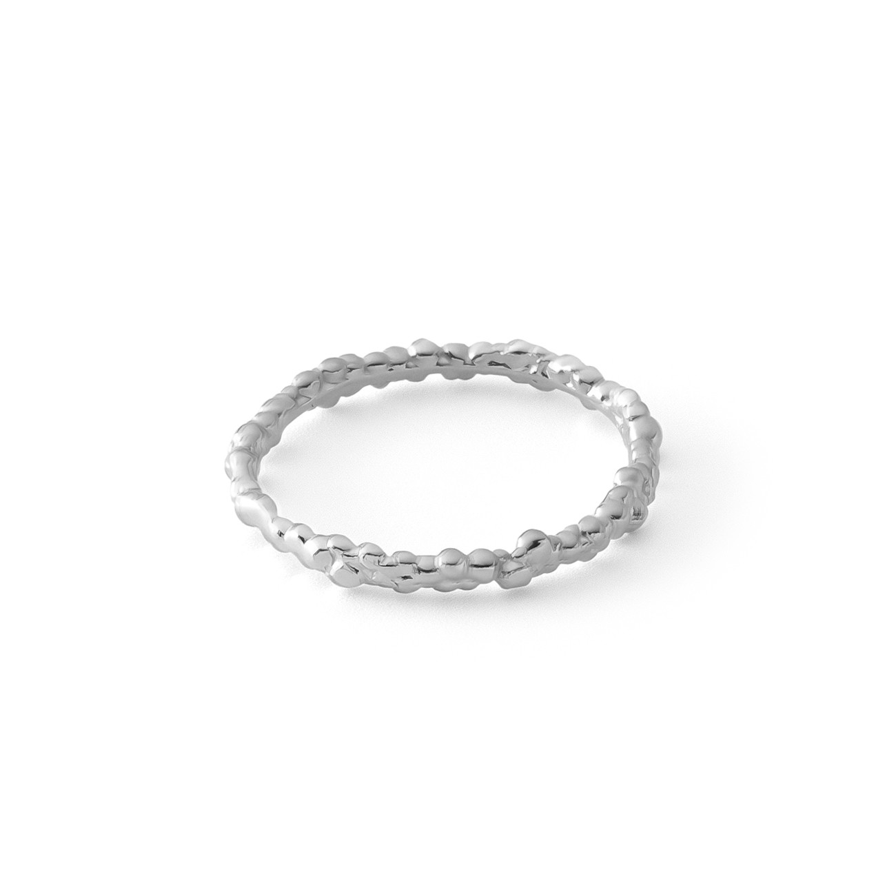 Bubble ring with balls, 925 silver