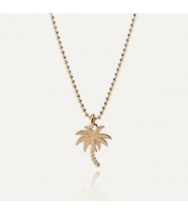 Palm tree necklace, sterling silver 925