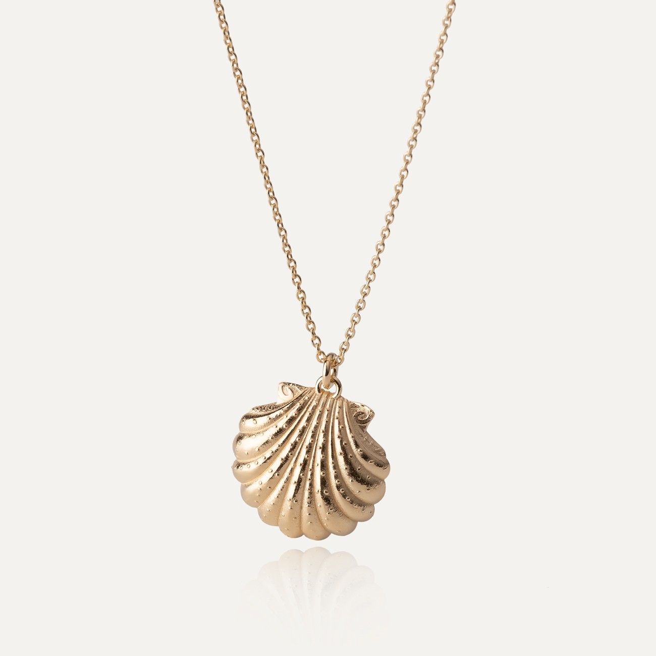 Seashell necklace, sterling silver 925