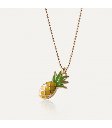 Pineapple necklace, sterling silver 925