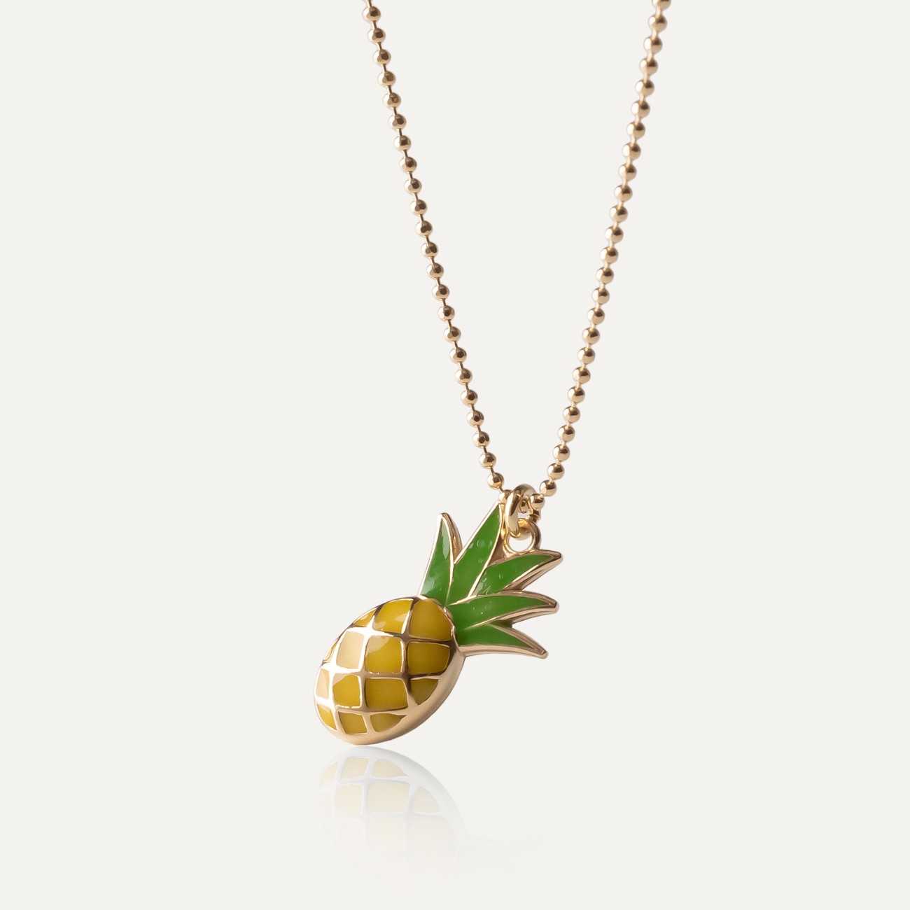 Pineapple necklace, sterling silver 925