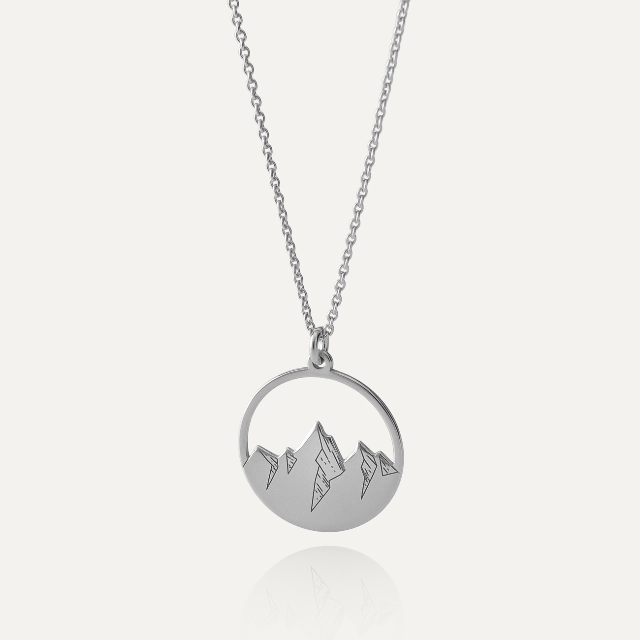 Mountain necklace, sterling silver 925