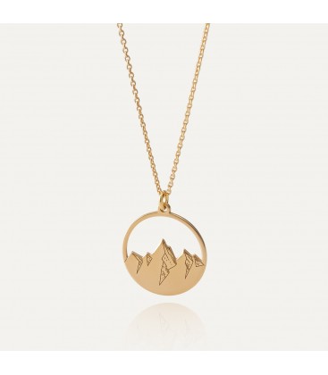 Mountain necklace, sterling silver 925