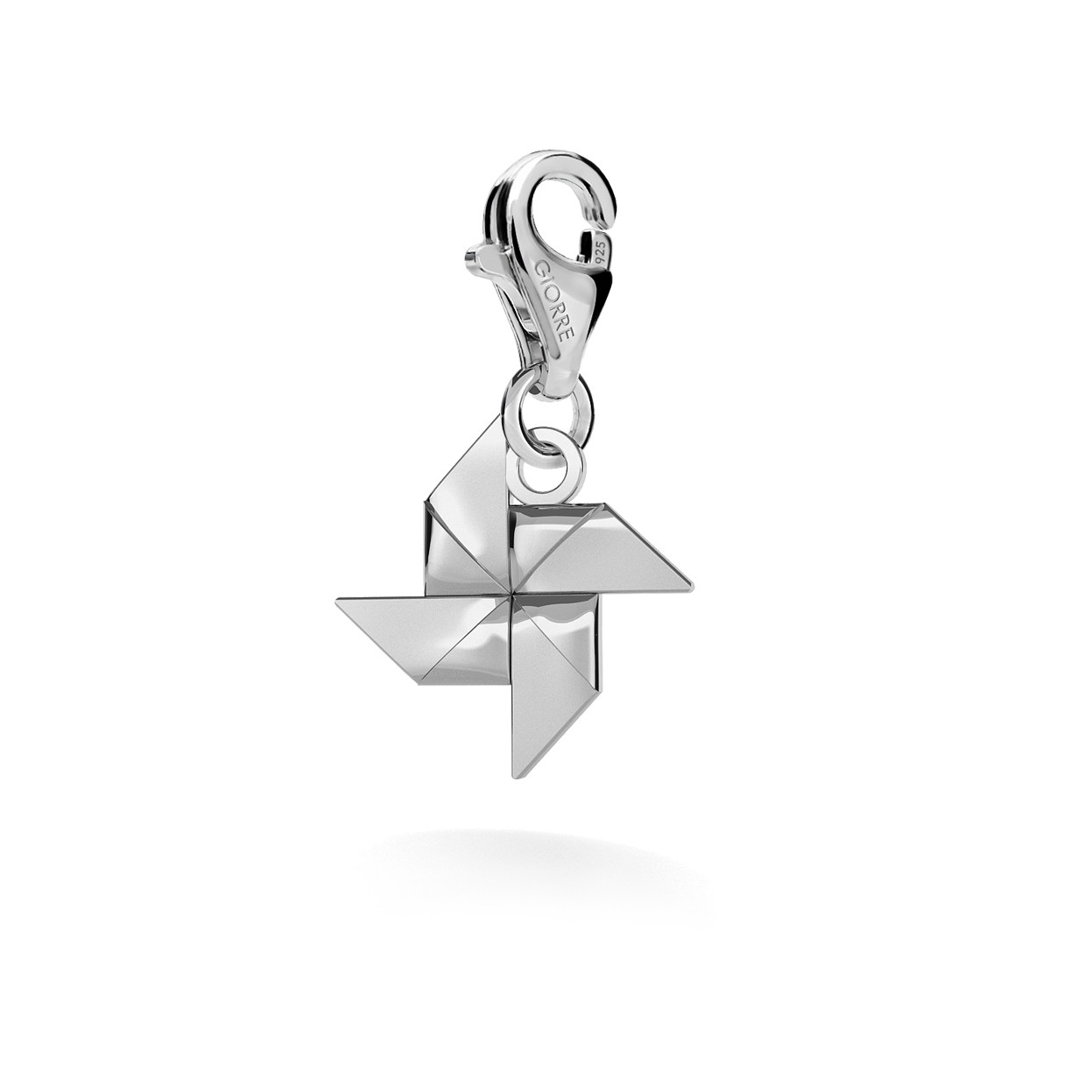 CHARM 42, WINDMILL, SILVER 925, RHODIUM OR GOLD PLATED