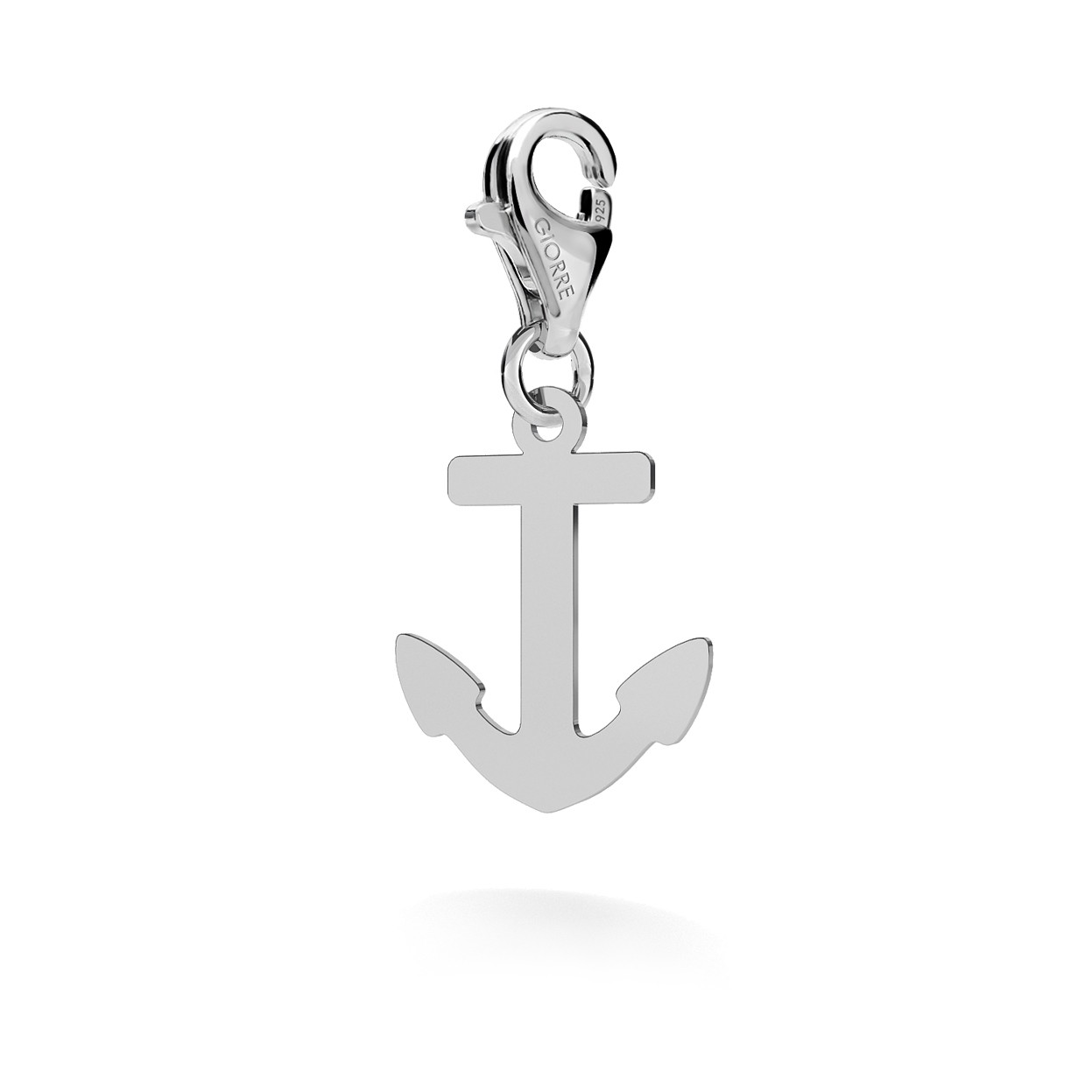 CHARM 64, ANCHOR, SILVER 925, RHODIUM OR GOLD PLATED